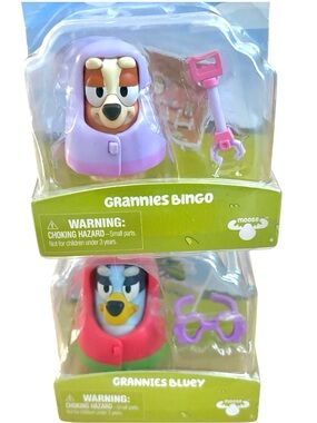 Grannies Bluey & Grannies Bingo Set of 2 Story Starter Figures **NEW**